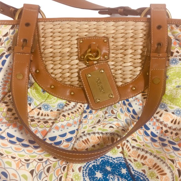 Nine West Large Satchel Handbag - Picture 3 of 8